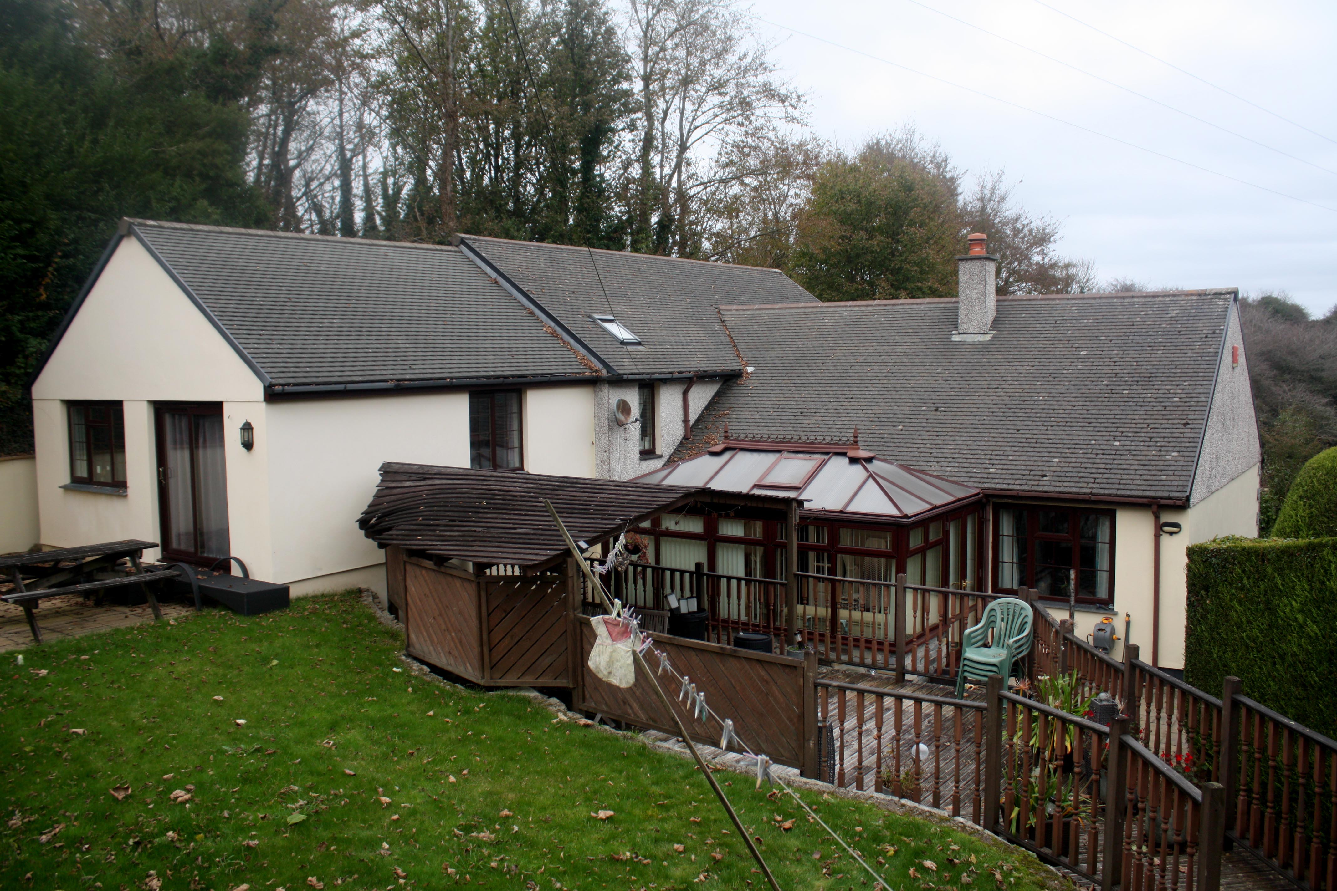 before photo of the contemporary garden